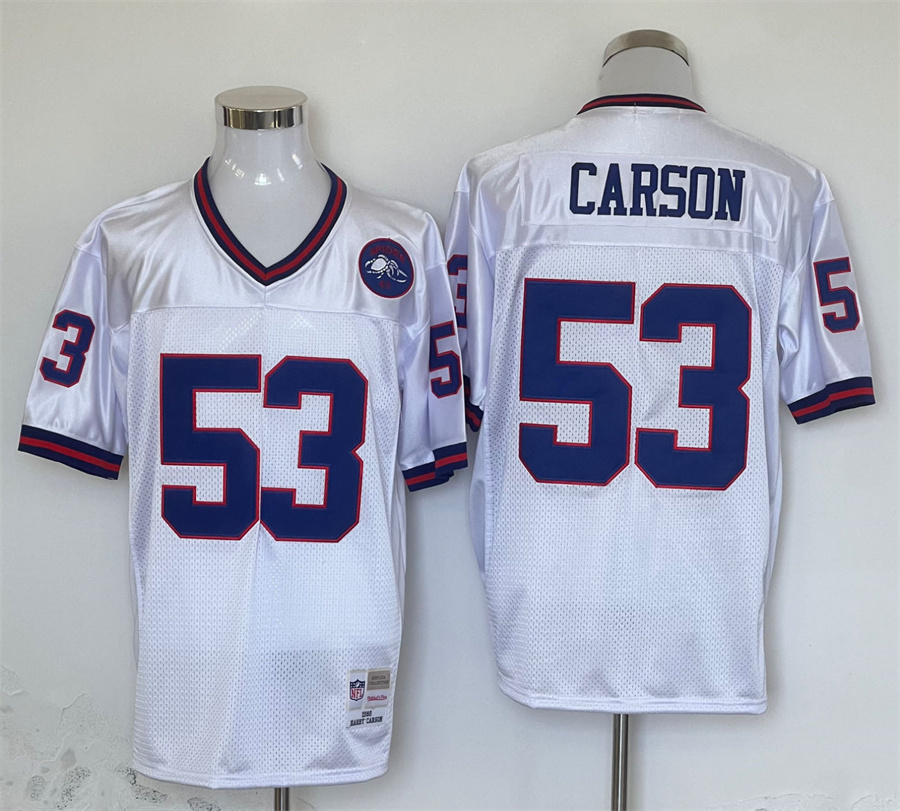 Men's New York Giants Harry Carson Mitchell & Ness White Legacy Jersey
